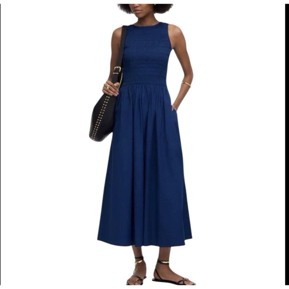 Madewell Navy Midi Dress